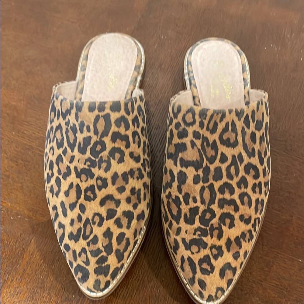 Seychelles Leopard Print Mules
